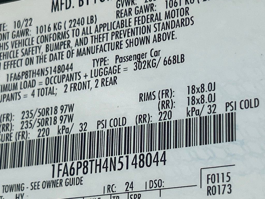 Used 2022 Ford Mustang Coupe w/ Equipment Group 101A image 54