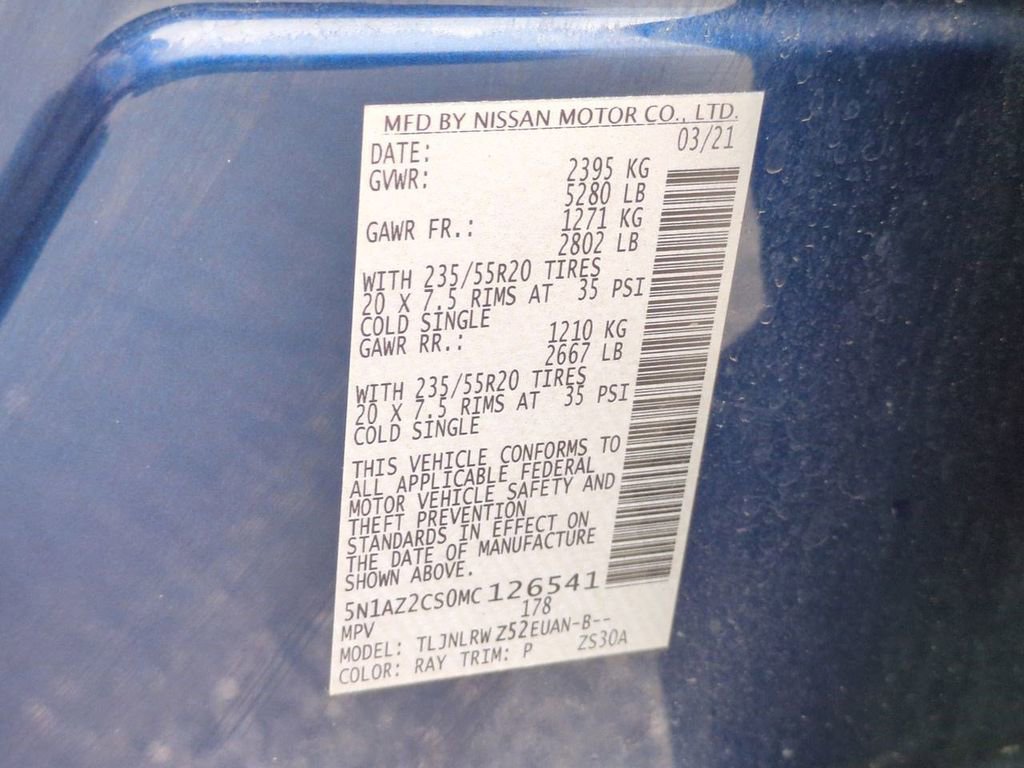 Certified 2021 Nissan Murano SL w/ SL Moonroof Package image 33