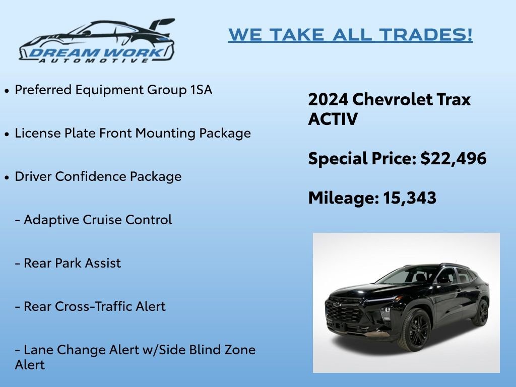 Used 2024 Chevrolet Trax ACTIV w/ Sunroof Package image 2