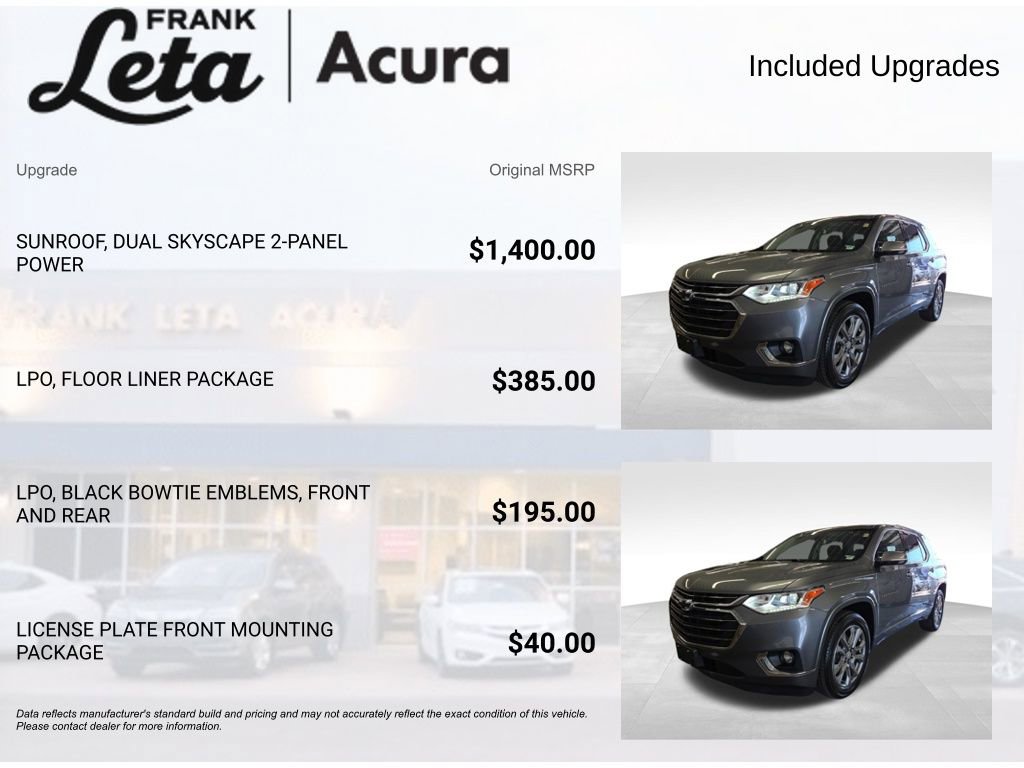 Used 2019 Chevrolet Traverse Premier w/ LPO, Floor Liner Package image 8
