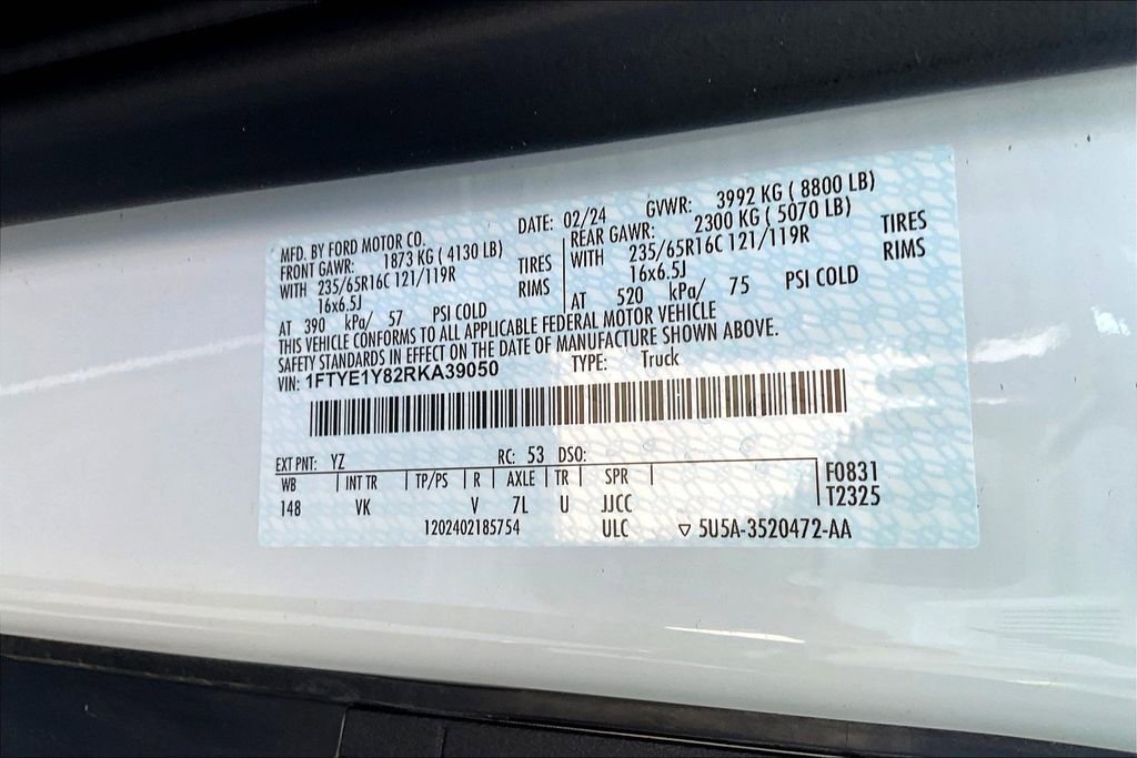 Used 2024 Ford Transit 150 Low Roof w/ Load Area Protection Package RWD image 41