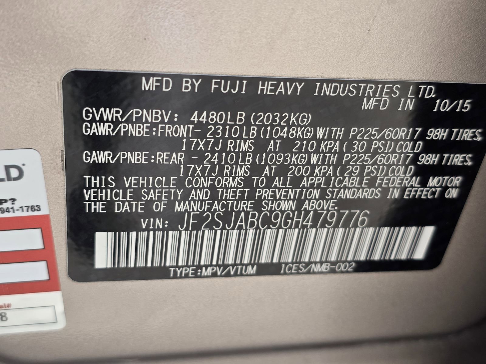 Used 2016 Subaru Forester 2.5i w/ Alloy Wheel Package image 29