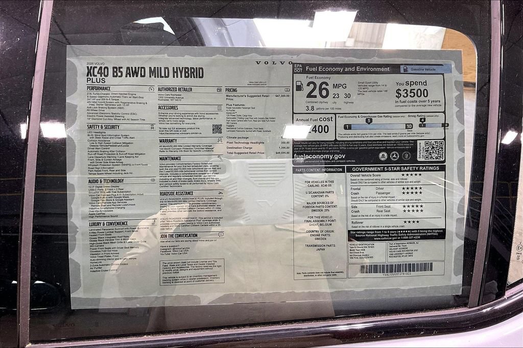 New 2026 Volvo XC40 B5 Plus w/ Climate Package AWD/4WD image 14