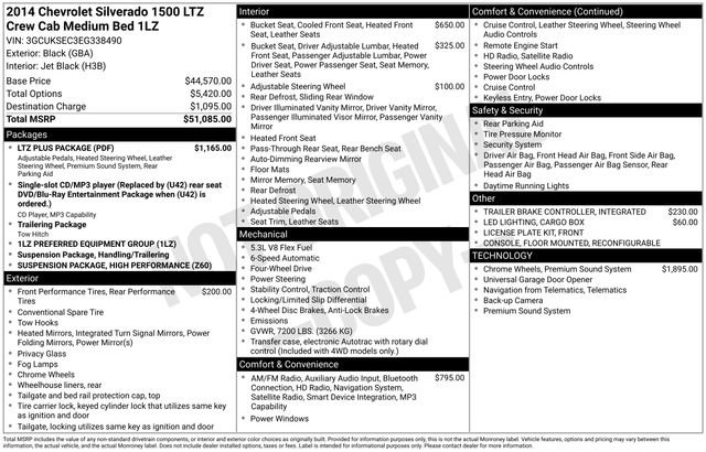 Used 2014 Chevrolet Silverado 1500 LTZ w/ LTZ Plus Package AWD/4WD image 4