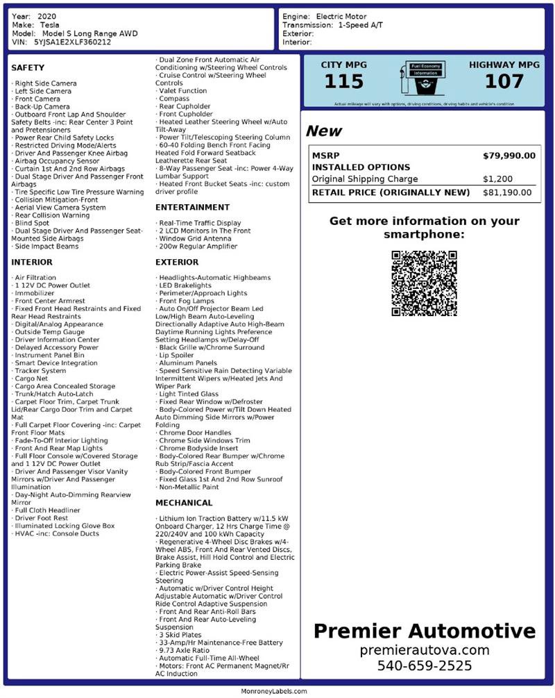 Used 2020 Tesla Model S Long Range Plus image 10