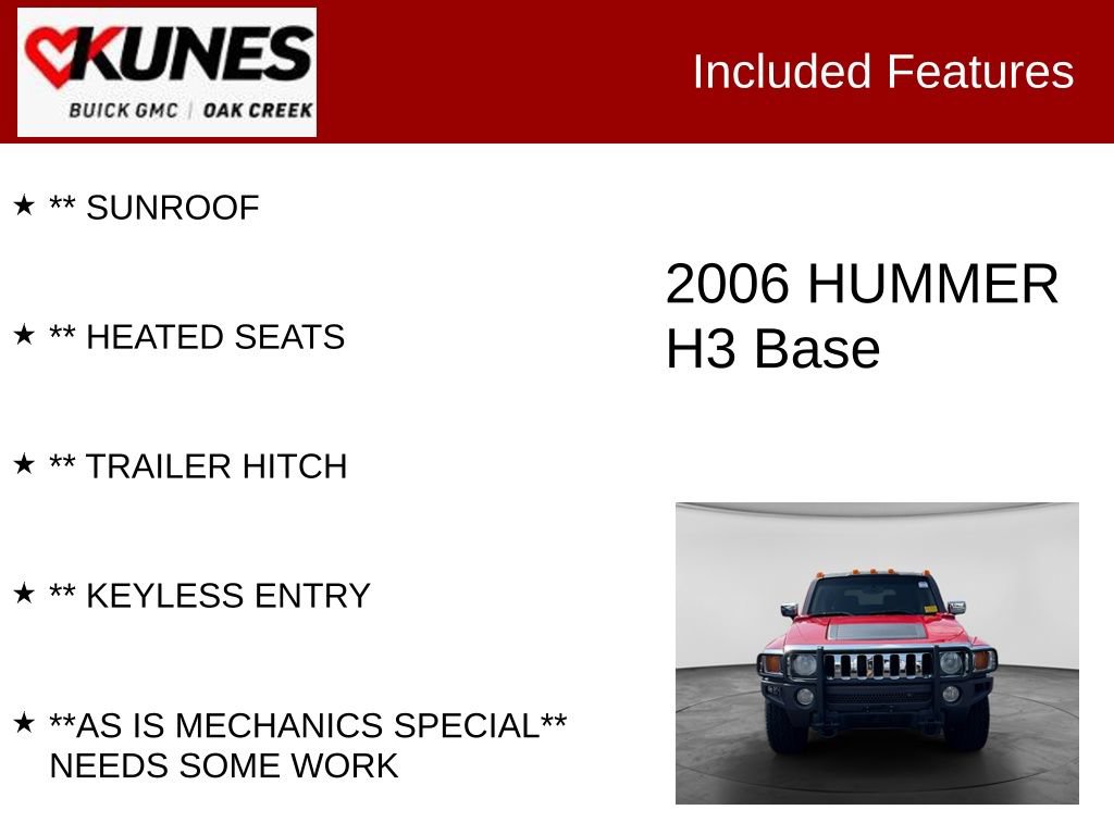 Used 2006 HUMMER H3 AWD/4WD image 2