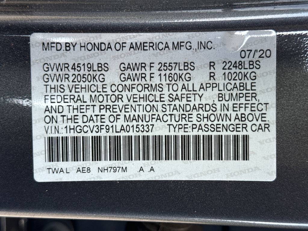 Used 2020 Honda Accord Touring image 36