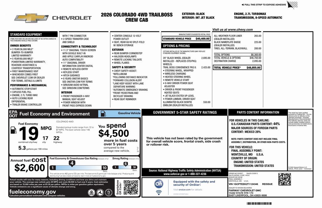New 2026 Chevrolet Colorado Trail Boss image 4