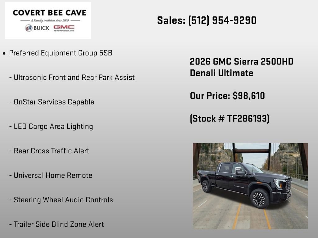 New 2026 GMC Sierra 2500 Denali Ultimate AWD/4WD image 30
