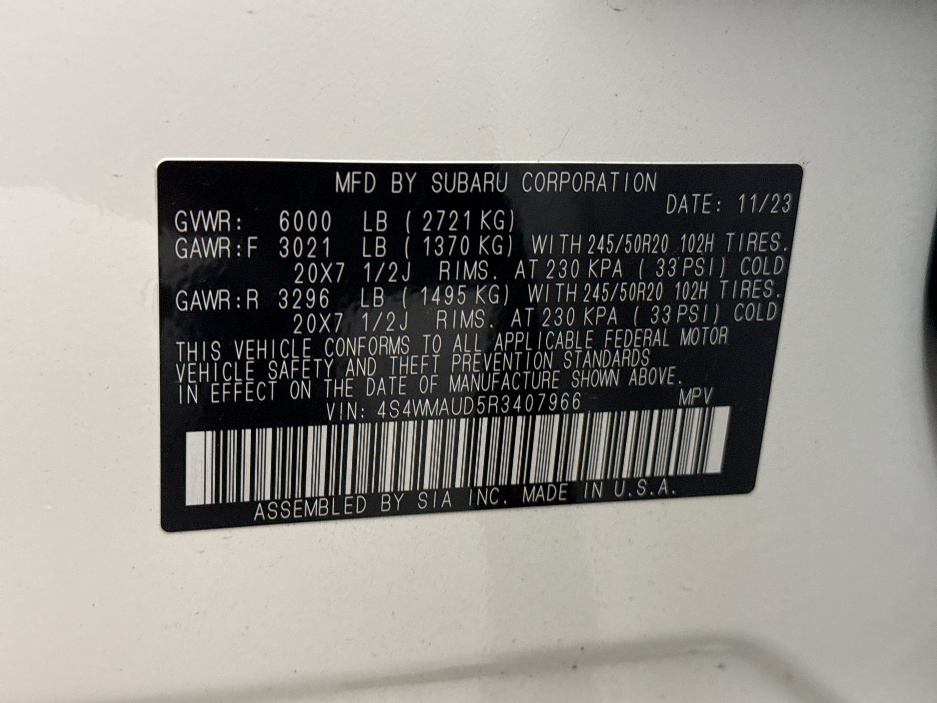 Used 2024 Subaru Ascent Limited w/ Technology Package image 11