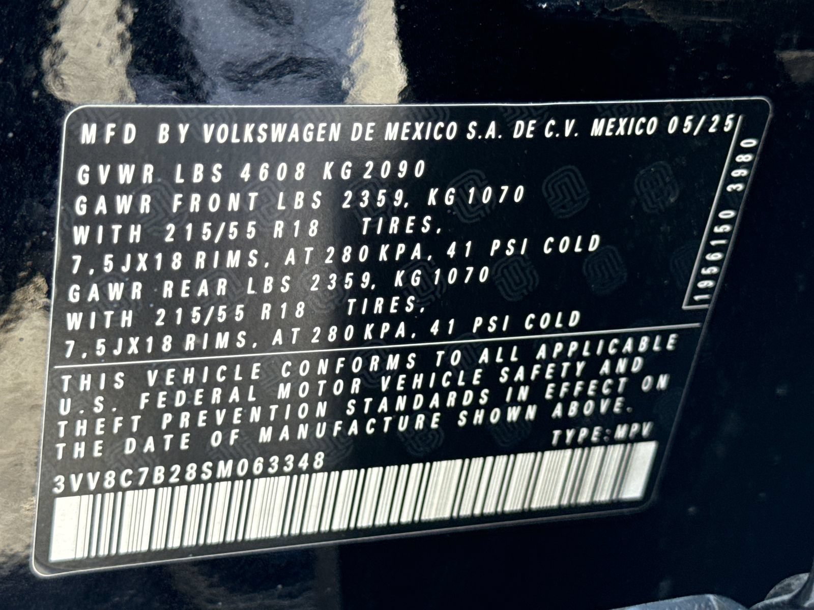 Certified 2025 Volkswagen Taos S AWD/4WD image 28