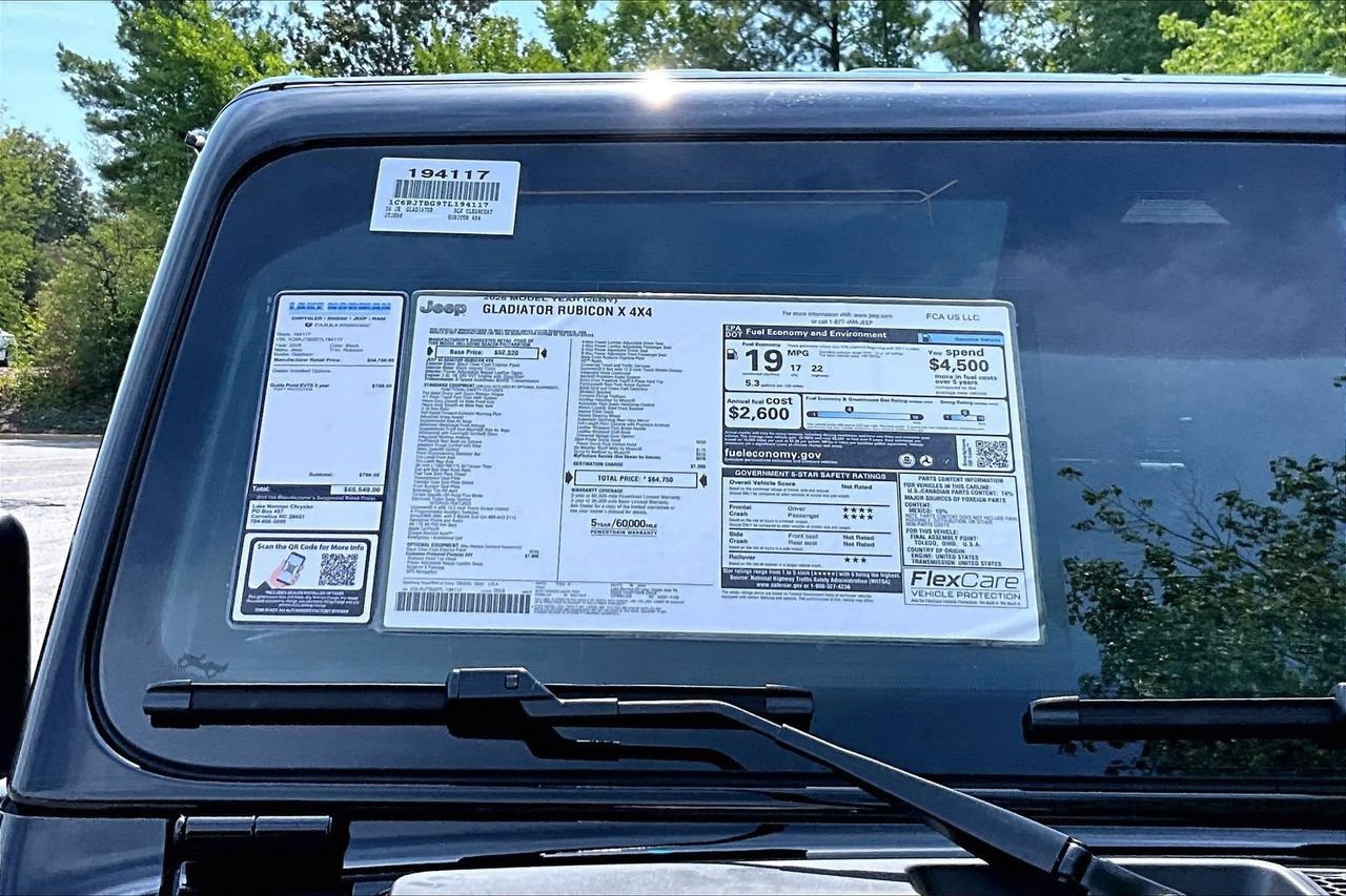 New 2026 Jeep Gladiator Rubicon AWD/4WD image 35