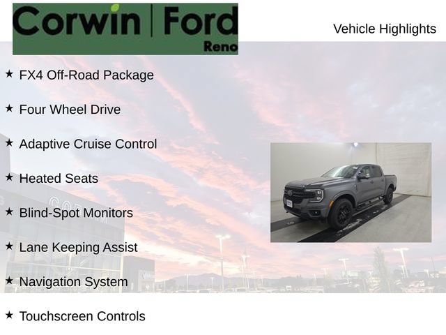 Used 2025 Ford Ranger Lariat w/ FX4 Off-Road Package AWD/4WD image 7