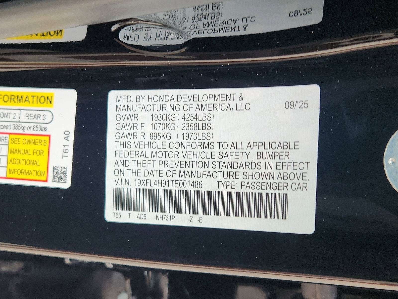 New 2026 Honda Civic Sport Touring image 18