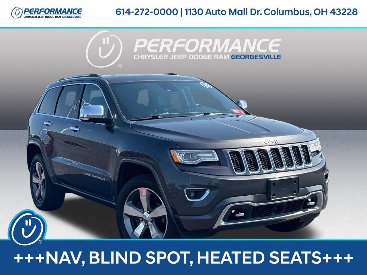 Used 2015 Jeep Grand Cherokee Overland w/ Advanced Technology Group AWD/4WD image 1