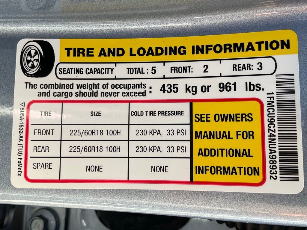 Certified 2022 Ford Escape SEL w/ Technology Package image 59