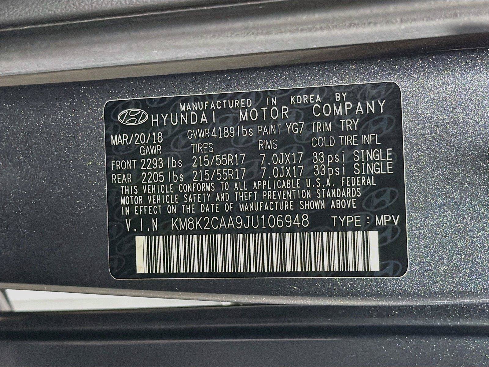 Used 2018 Hyundai Kona SEL AWD/4WD image 38