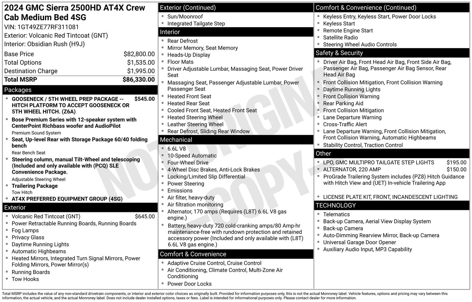 Certified 2024 GMC Sierra 2500 AT4X AWD/4WD image 4