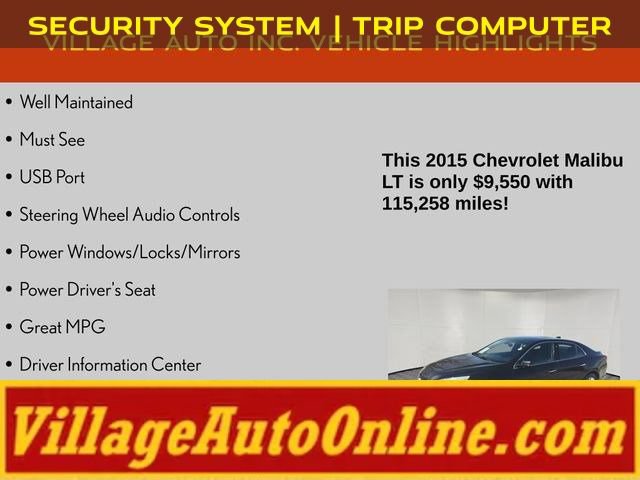 Used 2015 Chevrolet Malibu LT w/ Power Convenience Package FWD image 8