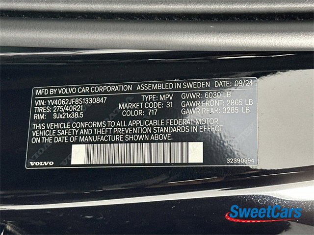 Used 2025 Volvo XC90 B6 Ultra w/ Protection Package Premier image 59