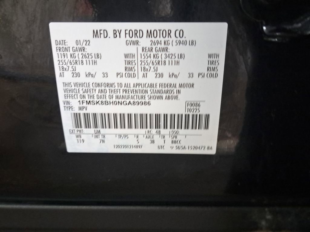 Used 2022 Ford Explorer 4WD w/ Class IV Trailer Tow Package image 36