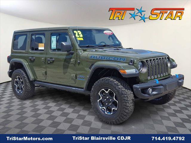 Certified 2023 Jeep Wrangler Unlimited Rubicon 4xe w/ Steel Bumper Group