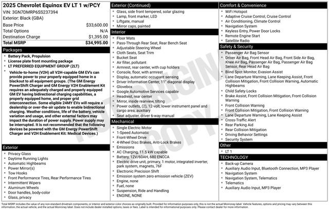 Used 2025 Chevrolet Equinox EV LT image 7