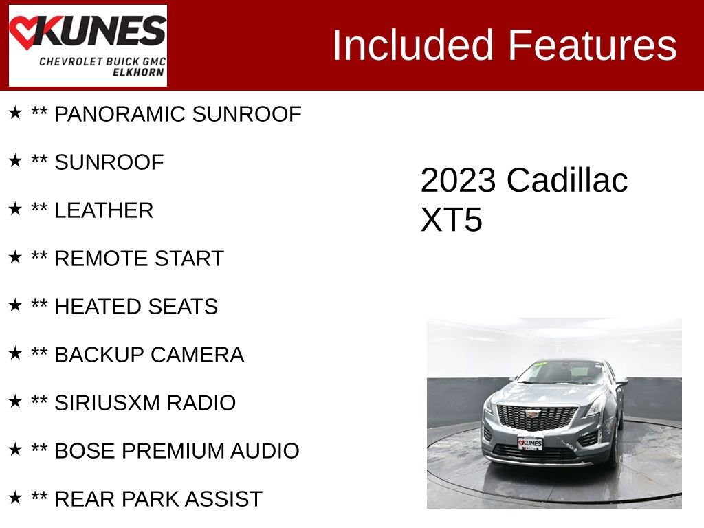 Used 2023 Cadillac XT5 Premium Luxury image 2