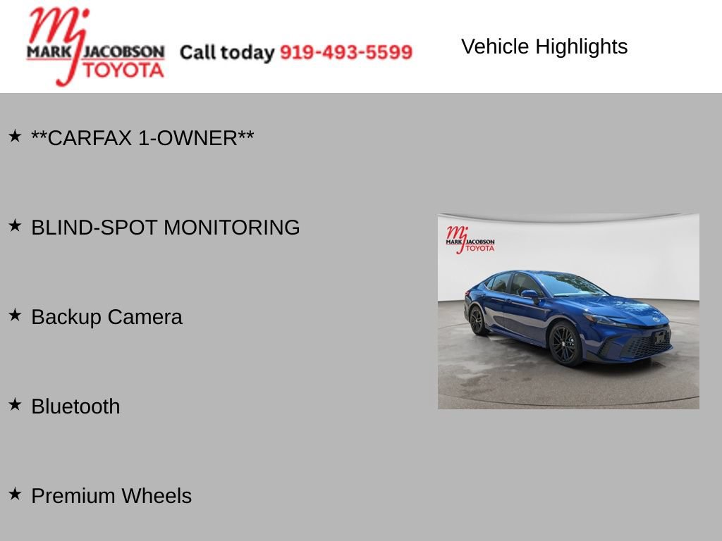Used 2025 Toyota Camry SE FWD image 6