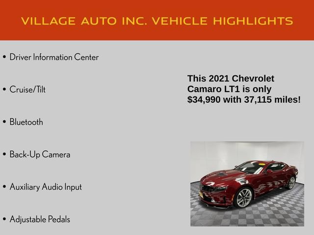 Used 2021 Chevrolet Camaro LT w/ Wild Cherry Design Package 1 RWD image 14