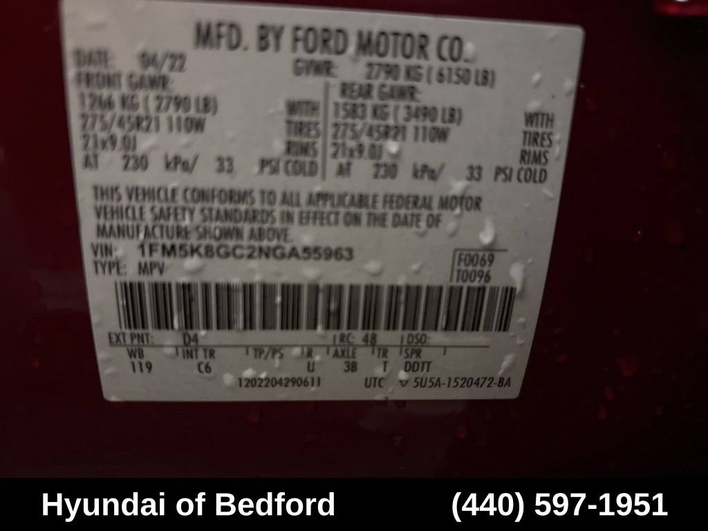 Used 2022 Ford Explorer ST w/ Equipment Group 401A AWD/4WD image 15