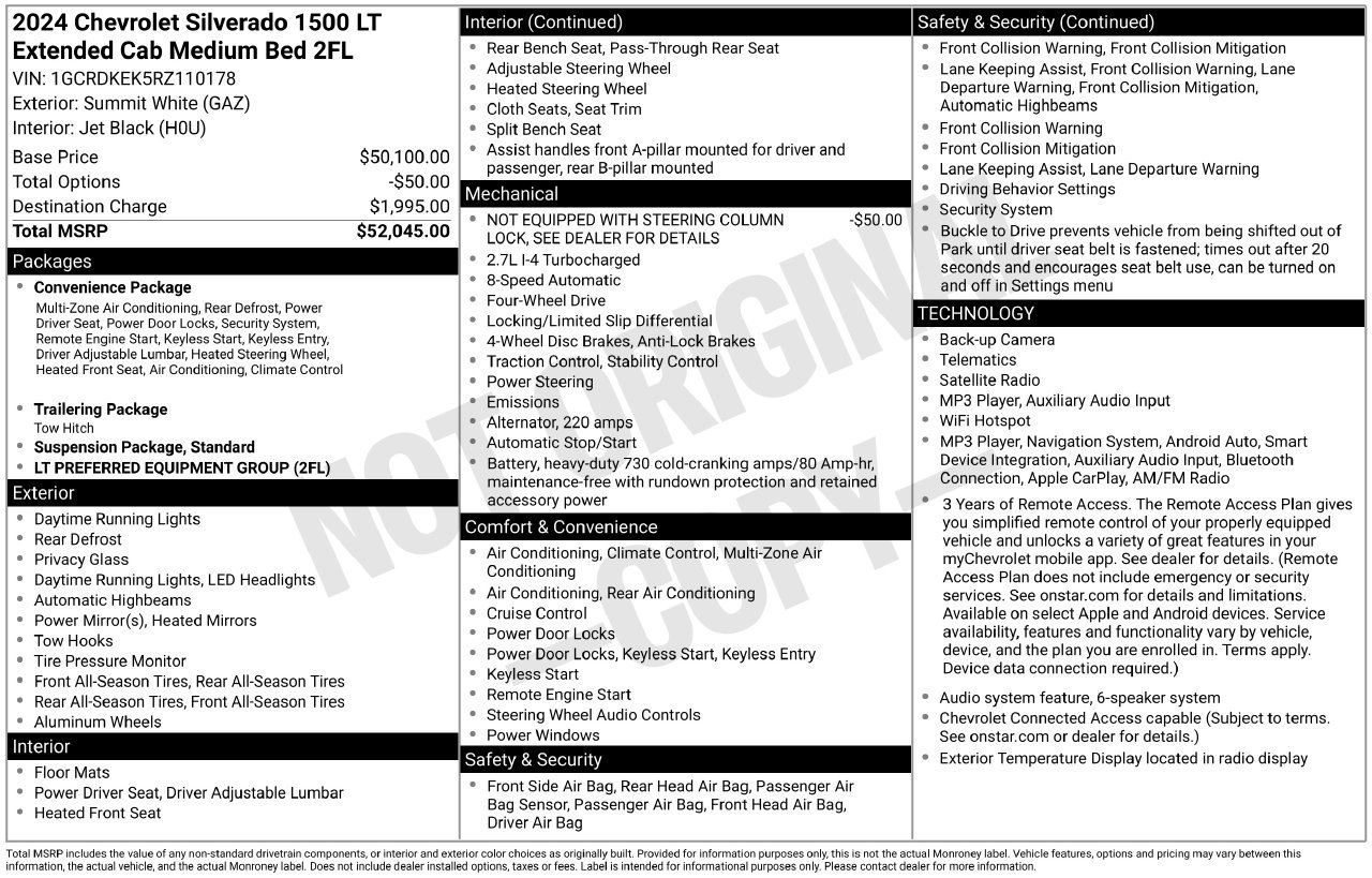 Used 2024 Chevrolet Silverado 1500 LT AWD/4WD image 5