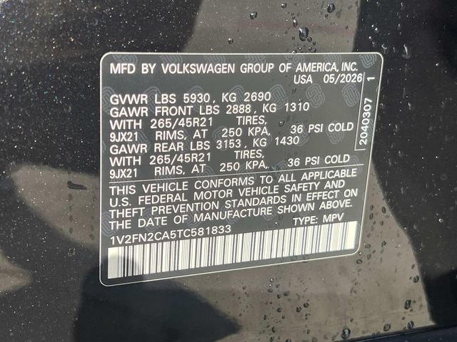 New 2026 Volkswagen Atlas SEL Premium R-Line AWD/4WD image 30