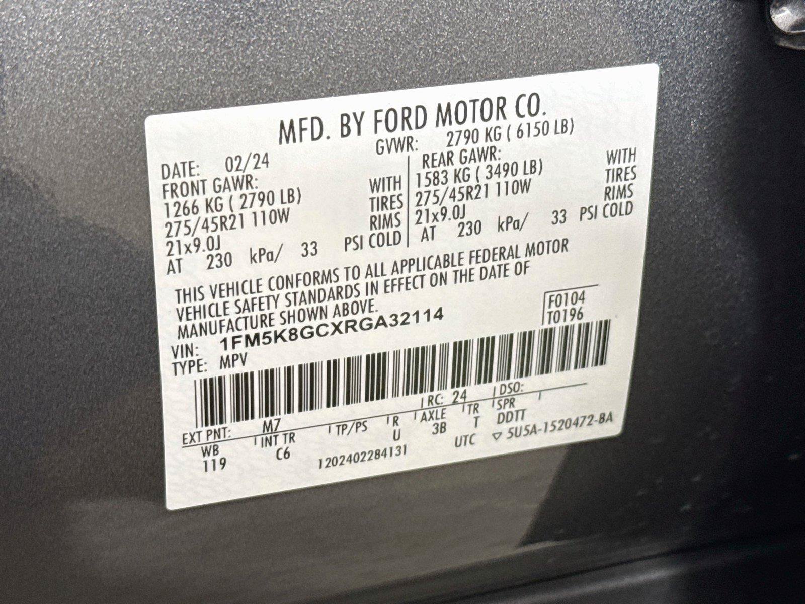Used 2024 Ford Explorer ST w/ Equipment Group 401A AWD/4WD image 41
