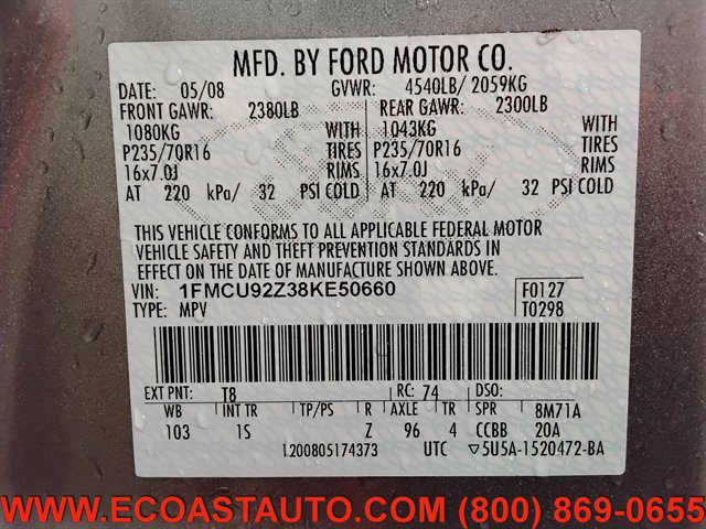 Used 2008 Ford Escape XLS AWD/4WD image 16