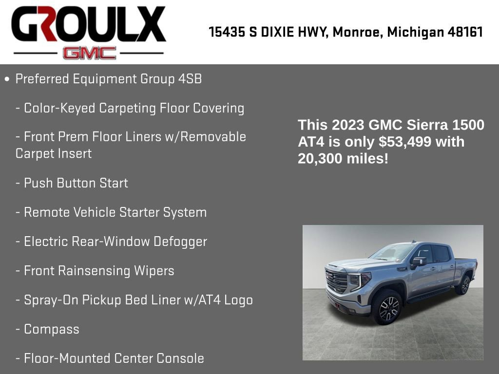 Used 2023 GMC Sierra 1500 AT4 w/ AT4 Premium Package AWD/4WD image 15