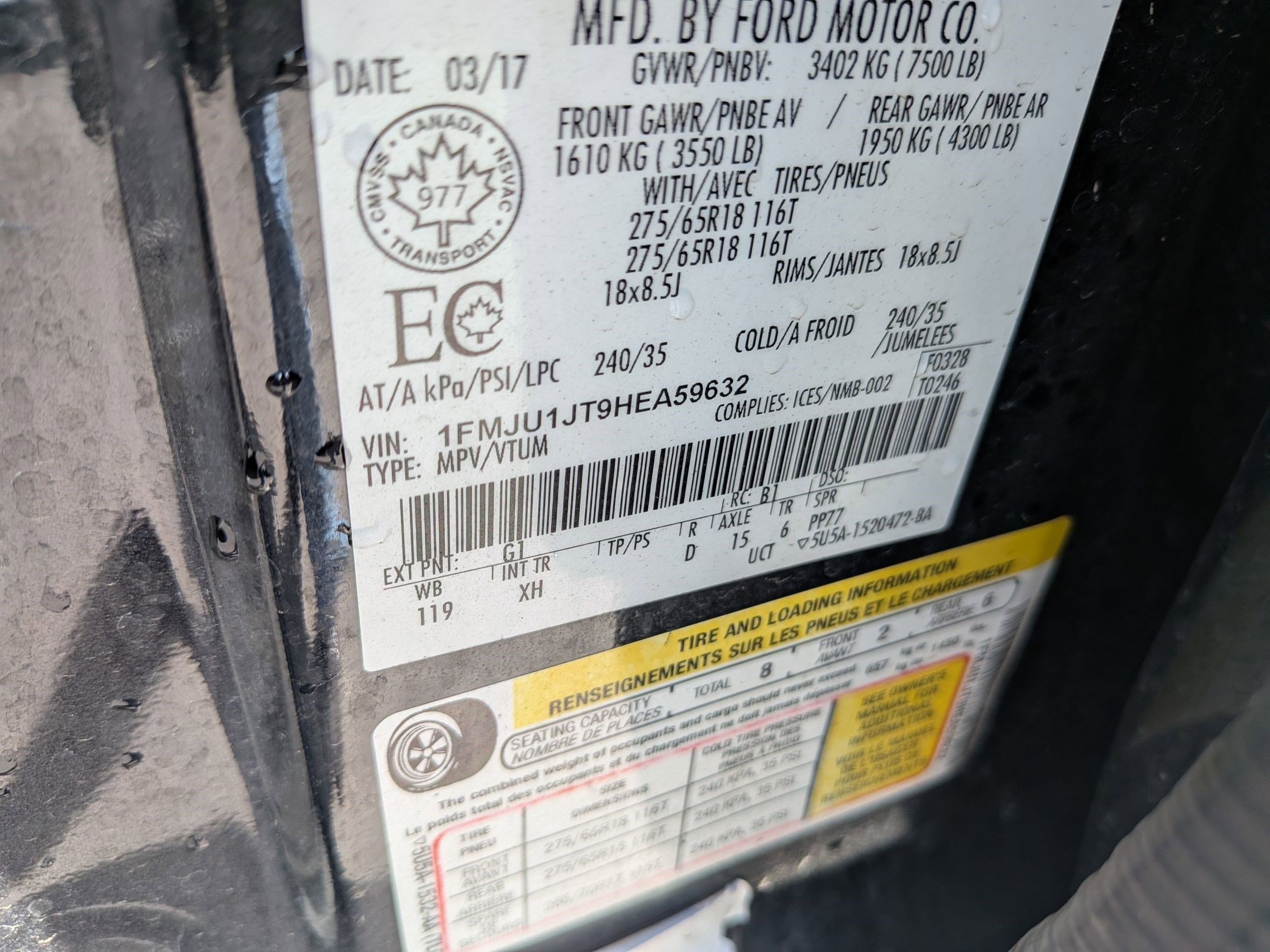 Used 2017 Ford Expedition XLT w/ Equipment Group 201A AWD/4WD image 33