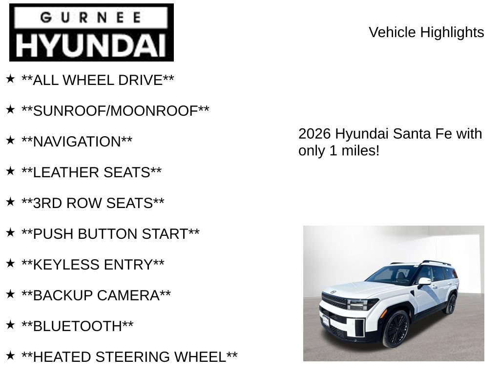 New 2026 Hyundai Santa Fe Calligraphy AWD/4WD image 9