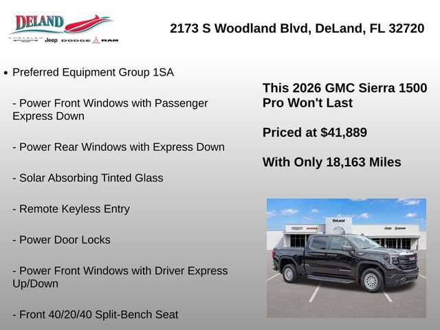 Used 2026 GMC Sierra 1500 Pro w/ Pro Value Package AWD/4WD image 8