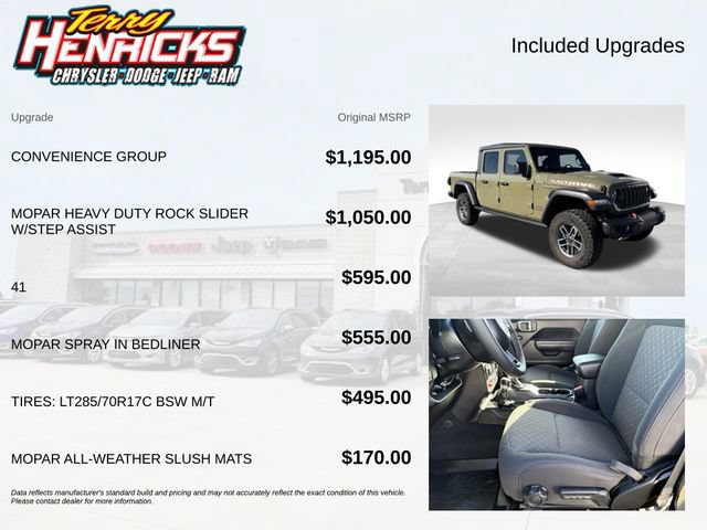 Used 2025 Jeep Gladiator Mojave w/ Convenience Group AWD/4WD image 8