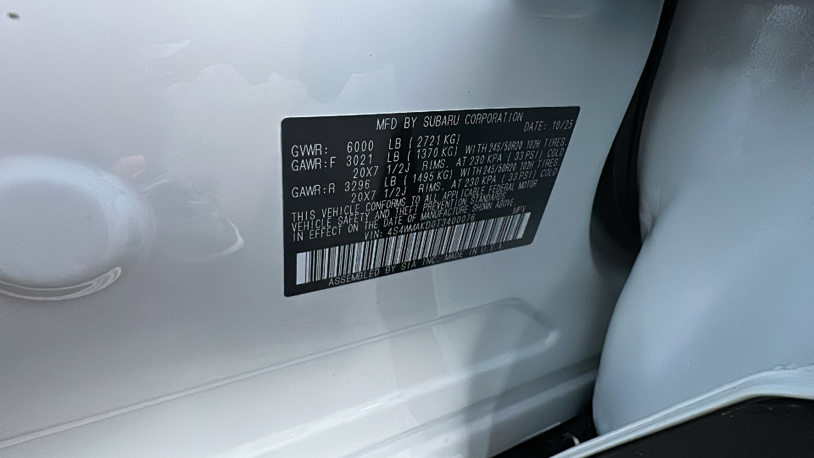New 2026 Subaru Ascent Touring image 30