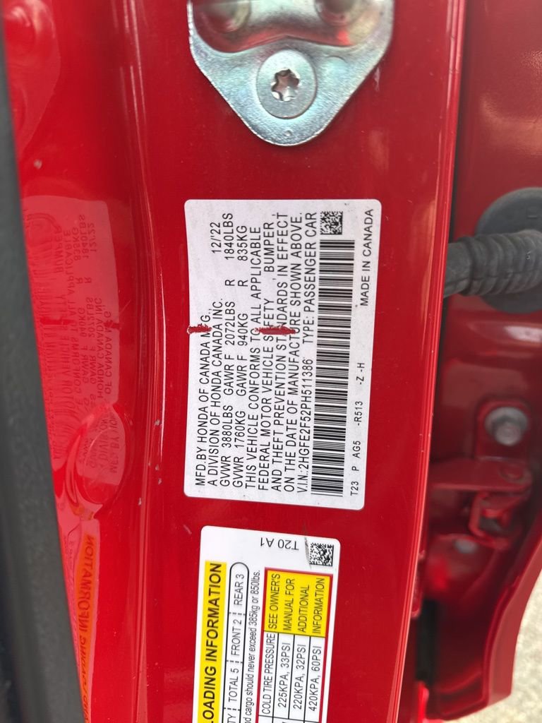 Certified 2023 Honda Civic Sport image 22