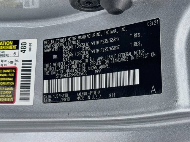 Certified 2021 Toyota Sienna LE FWD image 33