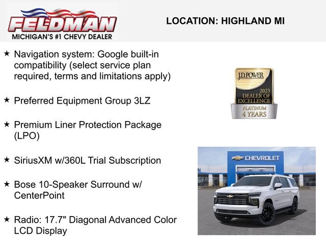 New 2025 Chevrolet Suburban High Country image 3