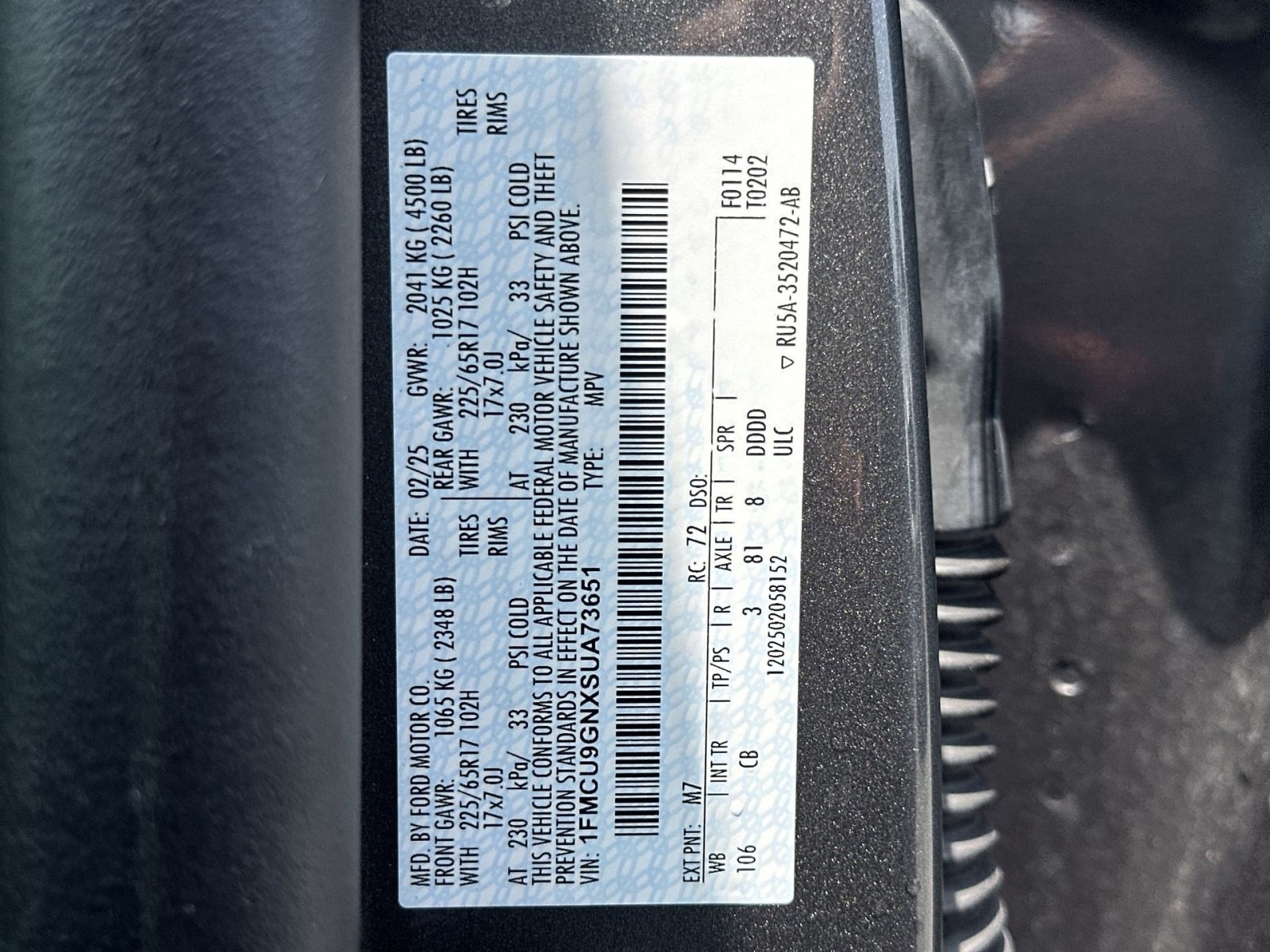 Certified 2025 Ford Escape Active AWD/4WD image 35