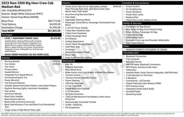 Used 2023 RAM 2500 Big Horn w/ Level 1 Equipment Group RWD image 4