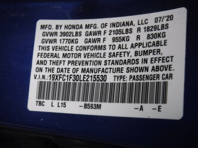 Used 2020 Honda Civic EX image 34