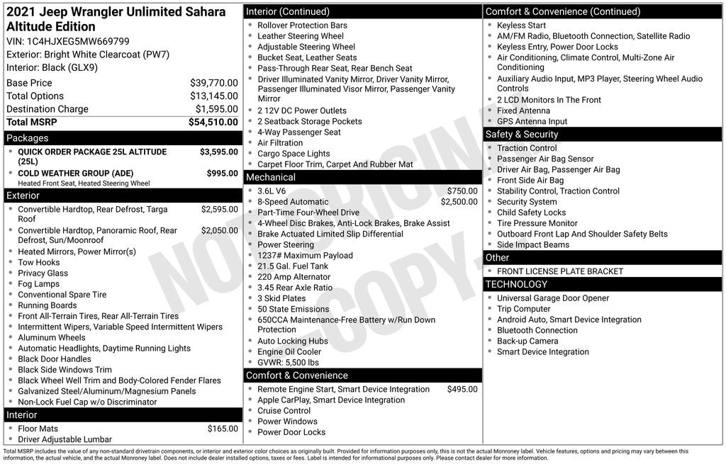 Used 2021 Jeep Wrangler Unlimited Sahara image 22