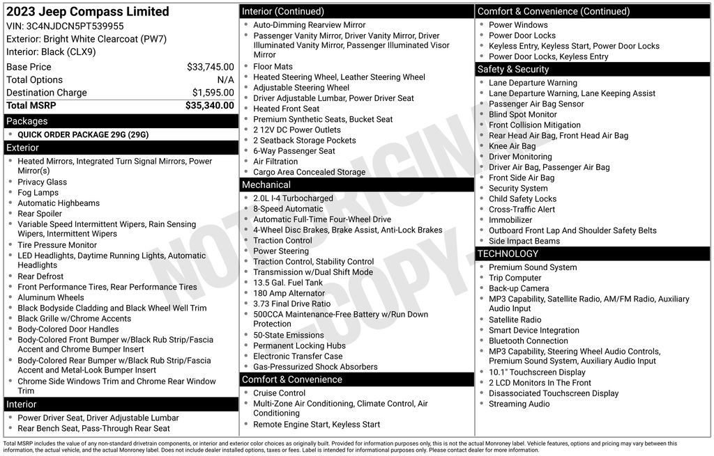 Used 2023 Jeep Compass Limited image 1