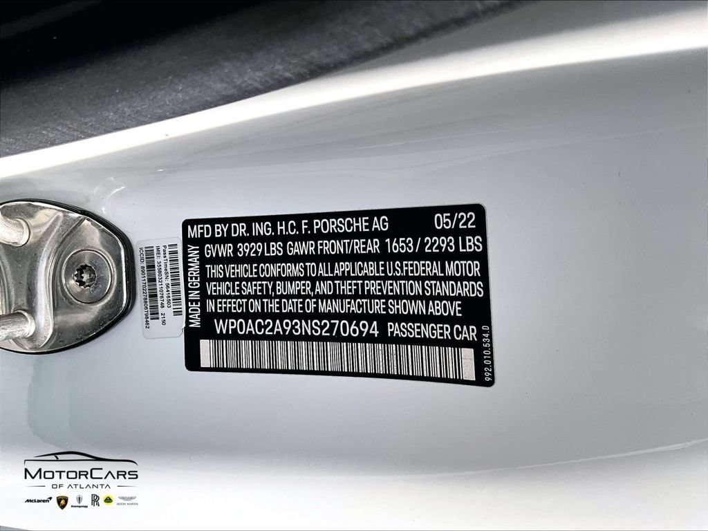 Used 2022 Porsche 911 GT3 RWD image 27